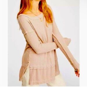 We The Free Women's Small Waffle Thermal Long Sleeve Shirt